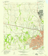 Wichita Falls West Texas Historical topographic map, 1:24000 scale, 7.5 X 7.5 Minute, Year 1957