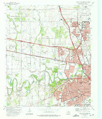 Wichita Falls West Texas Historical topographic map, 1:24000 scale, 7.5 X 7.5 Minute, Year 1972