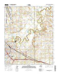 Wichita Falls East Texas Current topographic map, 1:24000 scale, 7.5 X 7.5 Minute, Year 2016