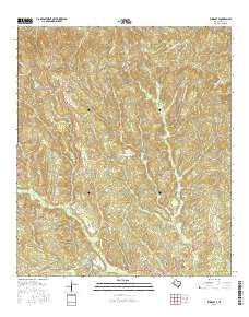 Wiergate Texas Current topographic map, 1:24000 scale, 7.5 X 7.5 Minute, Year 2016