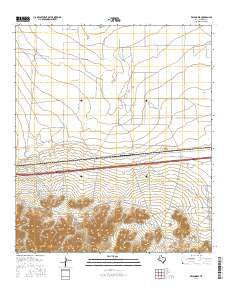 Wild Horse Texas Current topographic map, 1:24000 scale, 7.5 X 7.5 Minute, Year 2016
