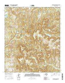 Wilkerson Mountain Texas Current topographic map, 1:24000 scale, 7.5 X 7.5 Minute, Year 2016