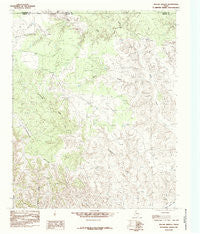 Willow Arroyo Texas Historical topographic map, 1:24000 scale, 7.5 X 7.5 Minute, Year 1985