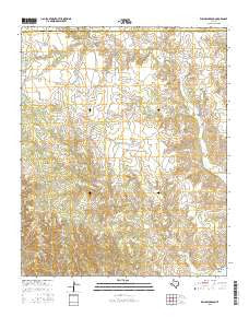 Willow Arroyo Texas Current topographic map, 1:24000 scale, 7.5 X 7.5 Minute, Year 2016