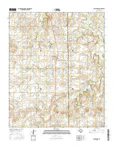 Windthorst Texas Current topographic map, 1:24000 scale, 7.5 X 7.5 Minute, Year 2016