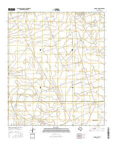 Wink South Texas Current topographic map, 1:24000 scale, 7.5 X 7.5 Minute, Year 2016