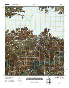 Winkler Texas Historical topographic map, 1:24000 scale, 7.5 X 7.5 Minute, Year 2010