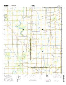 Winnie NW Texas Current topographic map, 1:24000 scale, 7.5 X 7.5 Minute, Year 2016