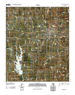 Winnsboro Texas Historical topographic map, 1:24000 scale, 7.5 X 7.5 Minute, Year 2010