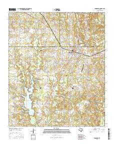 Winnsboro Texas Current topographic map, 1:24000 scale, 7.5 X 7.5 Minute, Year 2016
