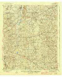 Winona Texas Historical topographic map, 1:62500 scale, 15 X 15 Minute, Year 1943