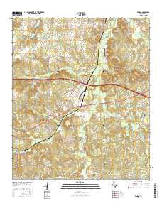 Winona Texas Current topographic map, 1:24000 scale, 7.5 X 7.5 Minute, Year 2016