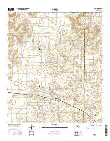 Witco Texas Current topographic map, 1:24000 scale, 7.5 X 7.5 Minute, Year 2016