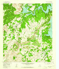 Wizard Wells Texas Historical topographic map, 1:24000 scale, 7.5 X 7.5 Minute, Year 1960