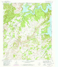 Wizard Wells Texas Historical topographic map, 1:24000 scale, 7.5 X 7.5 Minute, Year 1960