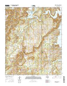 Wizard Wells Texas Current topographic map, 1:24000 scale, 7.5 X 7.5 Minute, Year 2016