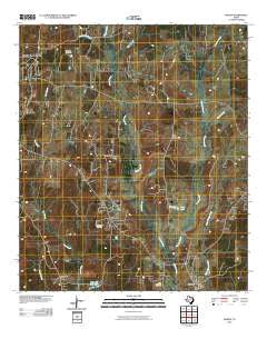 Woden Texas Historical topographic map, 1:24000 scale, 7.5 X 7.5 Minute, Year 2010
