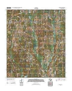 Woden Texas Historical topographic map, 1:24000 scale, 7.5 X 7.5 Minute, Year 2013