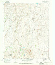 Wolf Mountain Texas Historical topographic map, 1:24000 scale, 7.5 X 7.5 Minute, Year 1966