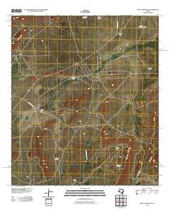 Wolf Camp Hills Texas Historical topographic map, 1:24000 scale, 7.5 X 7.5 Minute, Year 2010