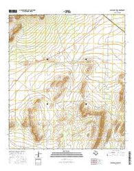 Wolf Camp Hills Texas Current topographic map, 1:24000 scale, 7.5 X 7.5 Minute, Year 2016