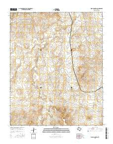Wolf Mountain Texas Current topographic map, 1:24000 scale, 7.5 X 7.5 Minute, Year 2016