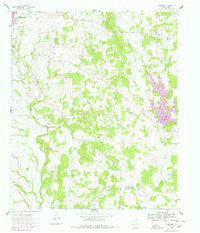 Woodbine Texas Historical topographic map, 1:24000 scale, 7.5 X 7.5 Minute, Year 1960