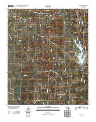 Woodbine Texas Historical topographic map, 1:24000 scale, 7.5 X 7.5 Minute, Year 2010