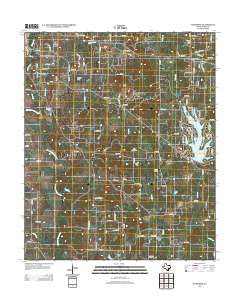 Woodbine Texas Historical topographic map, 1:24000 scale, 7.5 X 7.5 Minute, Year 2013
