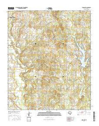 Woodbine Texas Current topographic map, 1:24000 scale, 7.5 X 7.5 Minute, Year 2016