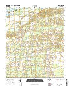 Woodland Texas Current topographic map, 1:24000 scale, 7.5 X 7.5 Minute, Year 2016