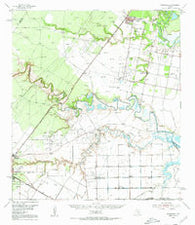 Woodsboro Texas Historical topographic map, 1:62500 scale, 15 X 15 Minute, Year 1954