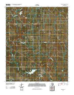 Woodson Texas Historical topographic map, 1:24000 scale, 7.5 X 7.5 Minute, Year 2010