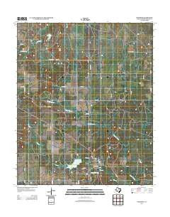 Woodson Texas Historical topographic map, 1:24000 scale, 7.5 X 7.5 Minute, Year 2012