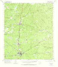 Woodville Texas Historical topographic map, 1:62500 scale, 15 X 15 Minute, Year 1955