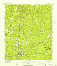 Woodville Texas Historical topographic map, 1:62500 scale, 15 X 15 Minute, Year 1955