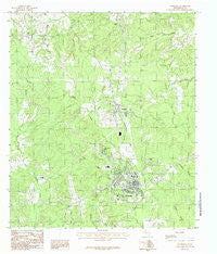 Woodville Texas Historical topographic map, 1:24000 scale, 7.5 X 7.5 Minute, Year 1984