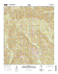Woodville Texas Current topographic map, 1:24000 scale, 7.5 X 7.5 Minute, Year 2016