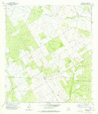 Woodward Texas Historical topographic map, 1:24000 scale, 7.5 X 7.5 Minute, Year 1974