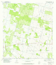 Woodward NE Texas Historical topographic map, 1:24000 scale, 7.5 X 7.5 Minute, Year 1974