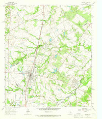 Wortham Texas Historical topographic map, 1:24000 scale, 7.5 X 7.5 Minute, Year 1963