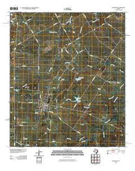 Wortham Texas Historical topographic map, 1:24000 scale, 7.5 X 7.5 Minute, Year 2010