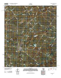 Wortham Texas Historical topographic map, 1:24000 scale, 7.5 X 7.5 Minute, Year 2010