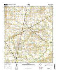 Wortham Texas Current topographic map, 1:24000 scale, 7.5 X 7.5 Minute, Year 2016