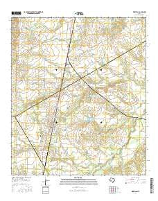 Wortham Texas Current topographic map, 1:24000 scale, 7.5 X 7.5 Minute, Year 2016