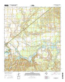 Wyser Bottom Texas Current topographic map, 1:24000 scale, 7.5 X 7.5 Minute, Year 2016