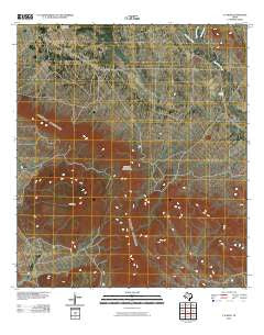 Y E Mesa Texas Historical topographic map, 1:24000 scale, 7.5 X 7.5 Minute, Year 2010