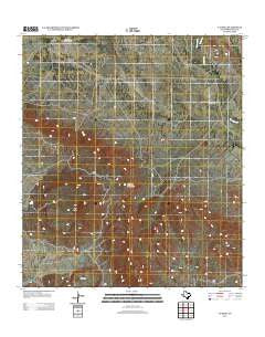 Y E Mesa Texas Historical topographic map, 1:24000 scale, 7.5 X 7.5 Minute, Year 2013