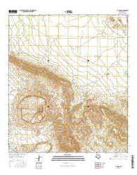 Y E Mesa Texas Current topographic map, 1:24000 scale, 7.5 X 7.5 Minute, Year 2016