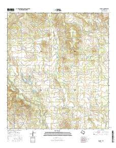 Yancey Texas Current topographic map, 1:24000 scale, 7.5 X 7.5 Minute, Year 2016